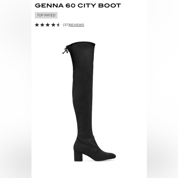 Stewart Weitzman Genna thigh high stretch Suede boots. - Picture 3 of 6